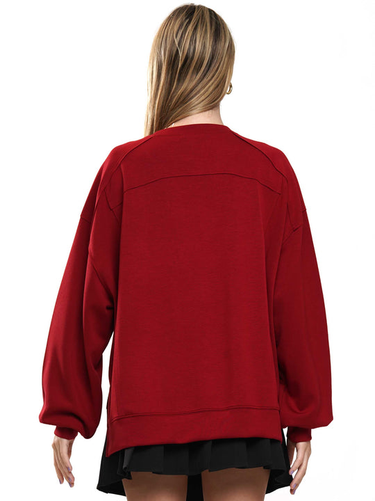 Football Sequin Sweatshirt