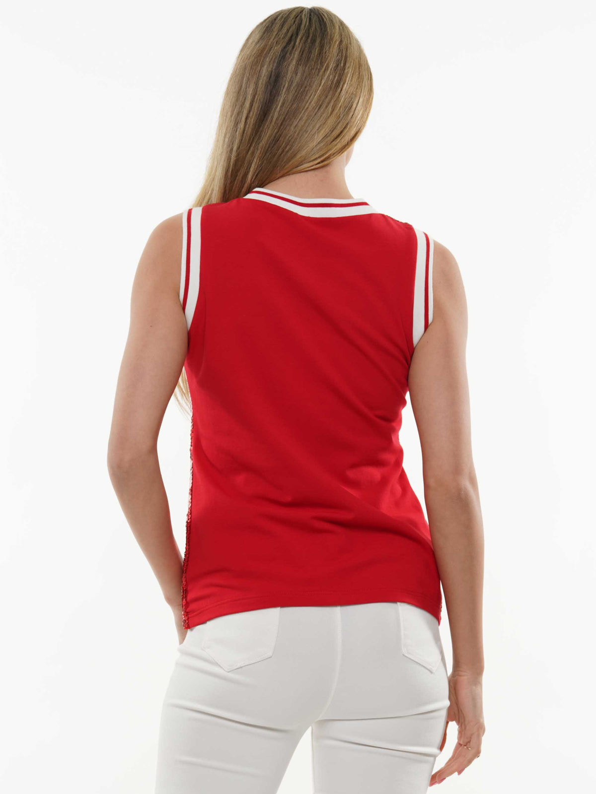 Gameday Sleeveless Sequin Jersey