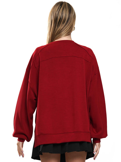 Football Sequin Sweatshirt
