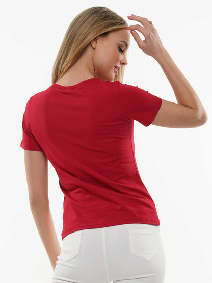 Football Sequin Fitted Tee