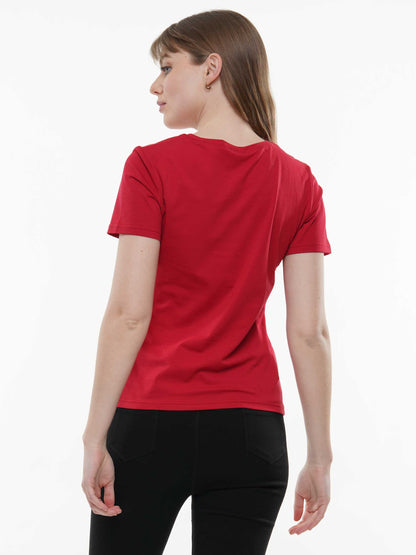 T-shirt with sequin football & gameday