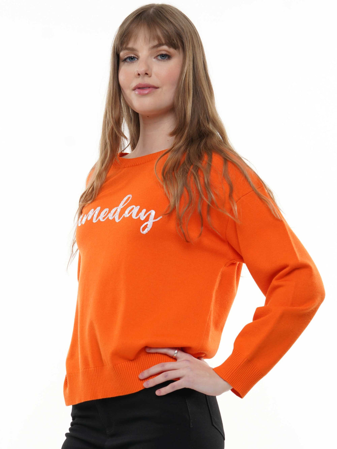 Gameday scrip sequin sweater