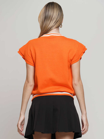 Football Fringe Sweater