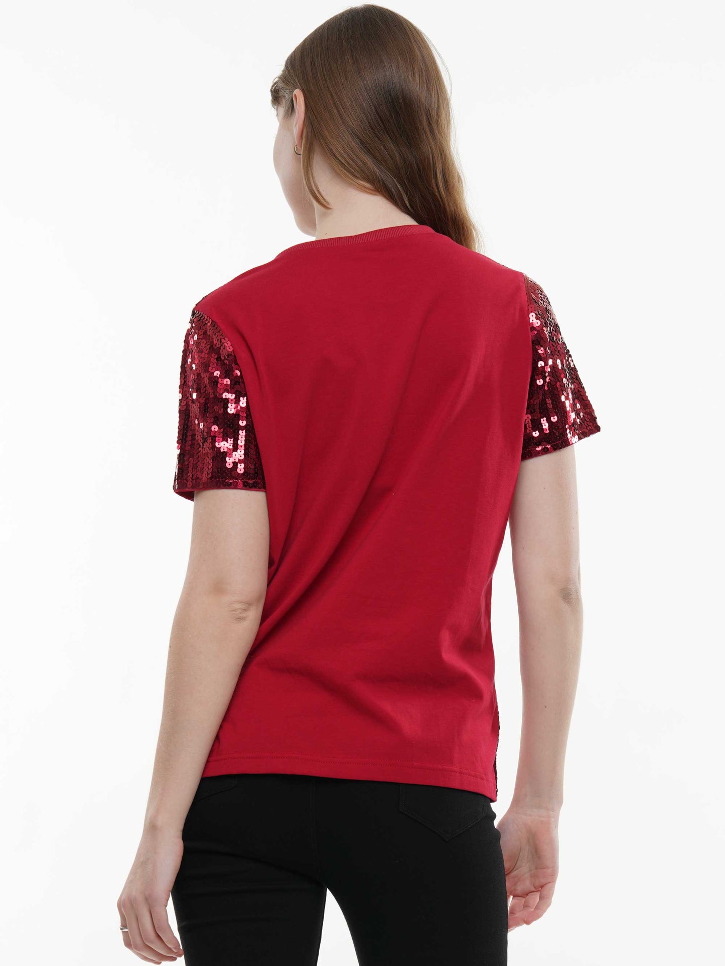 Sequin football gameday sequin top