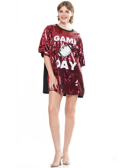 Gameday Football Sequin Dress