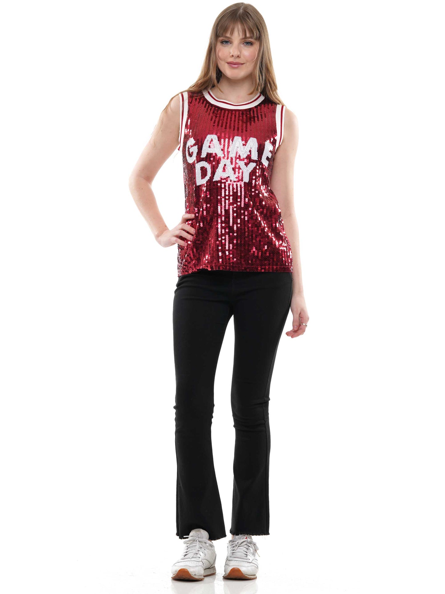 Gameday Sleeveless Sequin Jersey