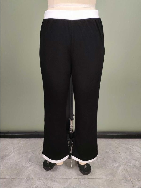 Light Lyocell Black 2-piece Set with white trim