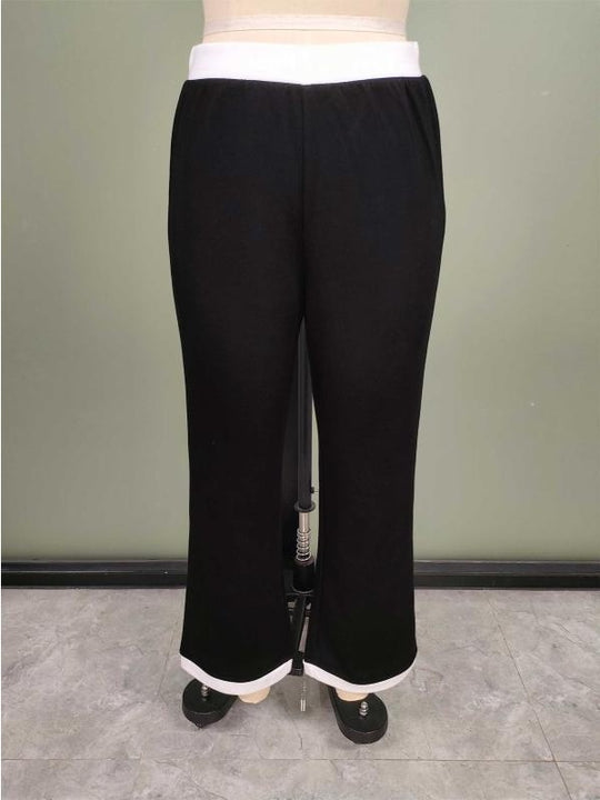 Light Lyocell Black 2-piece Set with white trim