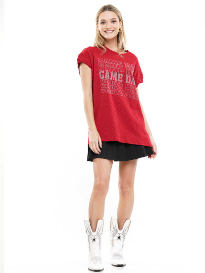 Polka Dot Game Day Top