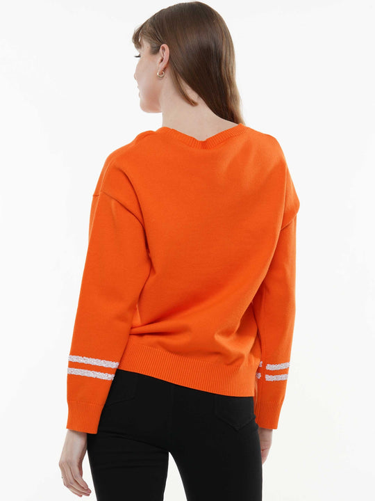 GAME DAY WITH FOOTBALL SEQUIN SWEATER