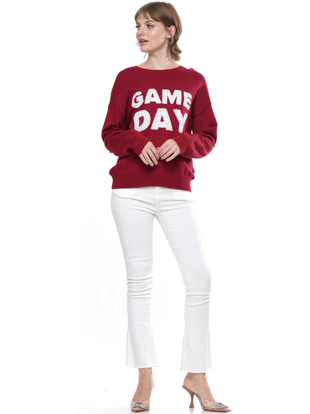 Knit Sweaher with Gameday Sequin