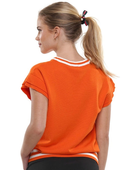 Game Day Ruffled Sleeve Sweater