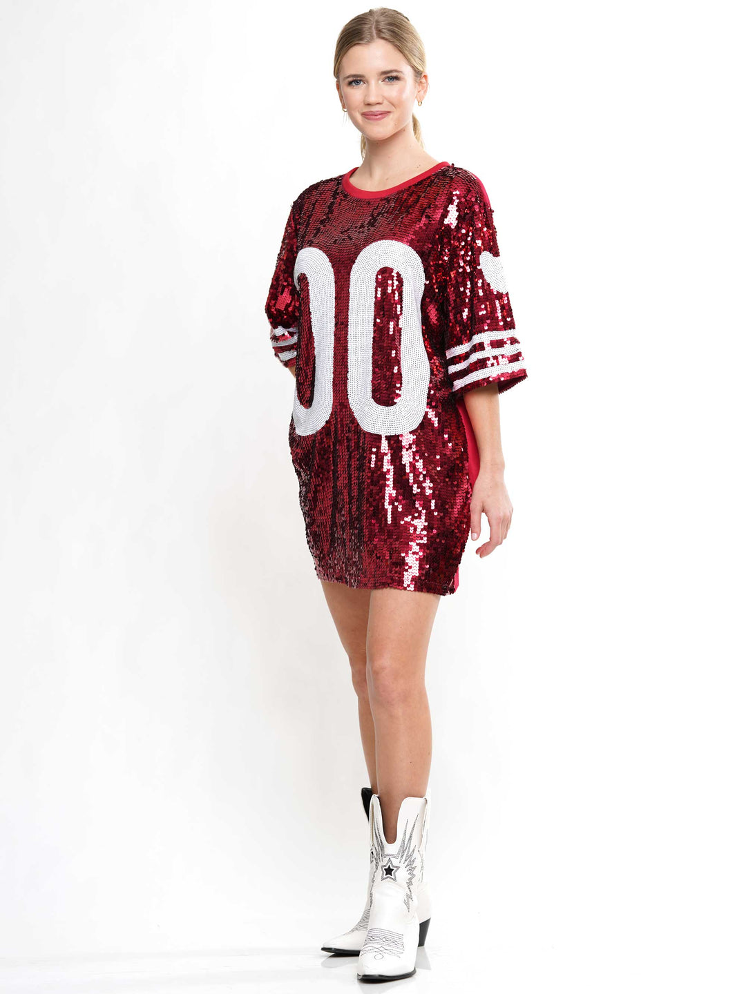 Double zero sequin dress