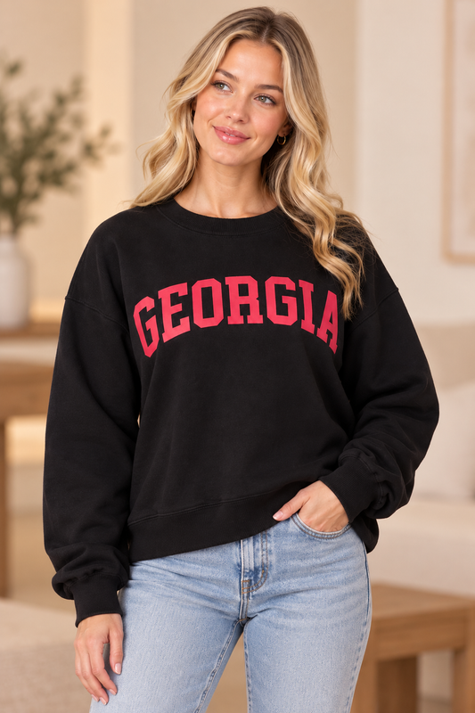 GEORGIA Print Luxe Knit Sweater