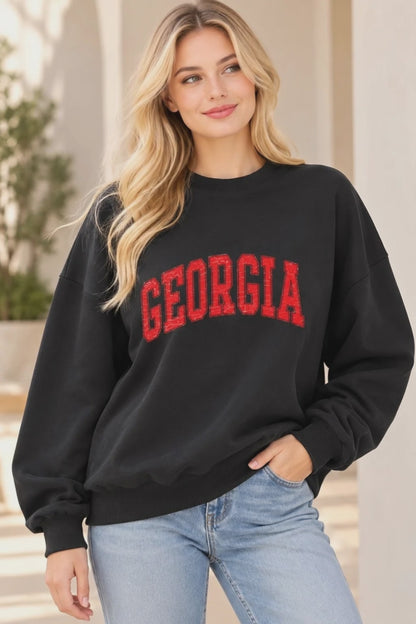 Georgia Cozy Crush Terry Sweatshirt