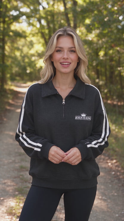 Jesus Is King Easy Zip Pullover
